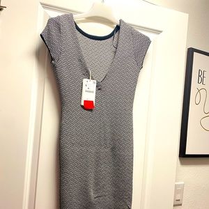 zara sweater Fitted dress in grey tamanho